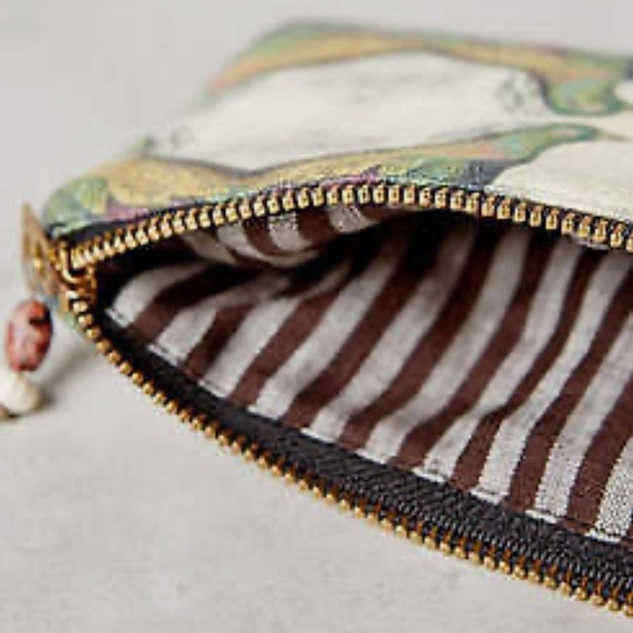 Anthropologie La Grande Peacock pouch - Picture 3 of 5